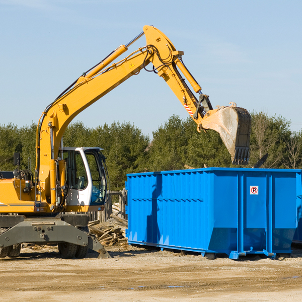 how many times can i have a residential dumpster rental emptied in Burlington Flats